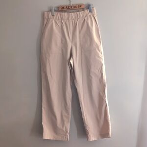 Gap Off Duty Khaki Pants Beige Elastic Waist Womens Medium